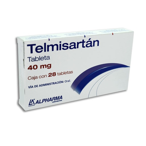 [7502226293806] TELMISARTAN 40MG ALPHARMA Tabletas c/28