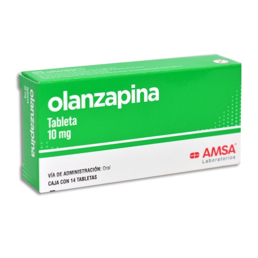 [7501349024243] OLANZAPINA 10MG AMSA Tabletas c/14