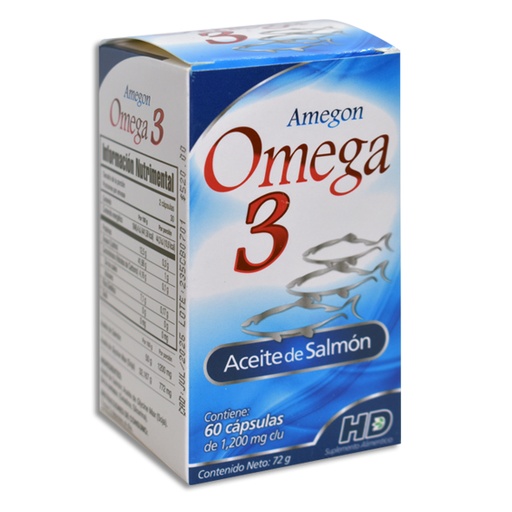 [7502008988159]  AMEGON OMEGA 3 Capsulas Blandas c/60