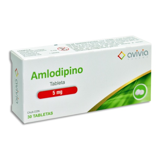 [7502216804661] AMLODIPINO AVIVIA Tabletas c/30