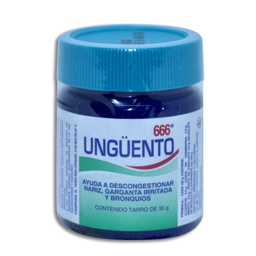 [7501104200028] UNGUENTO 666 TARRO Ungüento 35 g