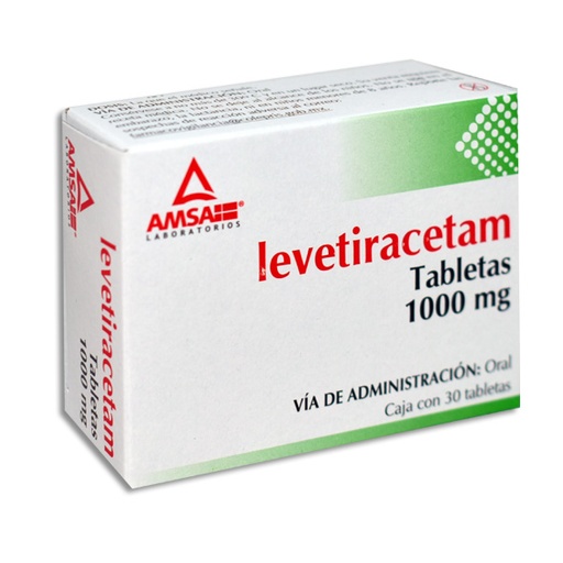 [7501349022249] LEVETIRACETAM 1G AMSA Tabletas c/30