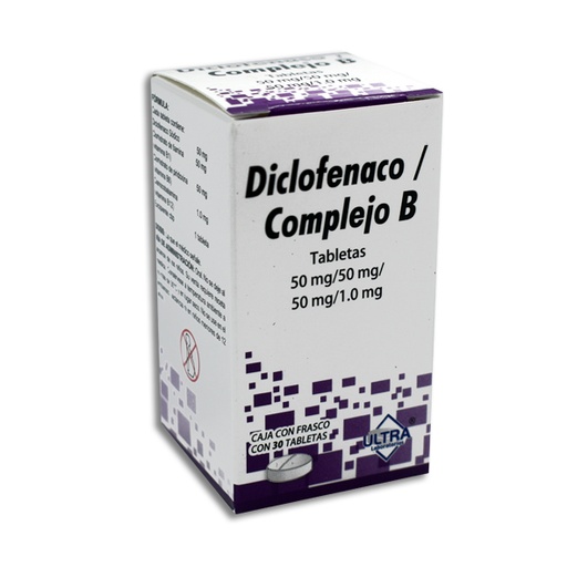 [7502216790865] DICLOFENACO/COMPLEJO B ULTRA Tabletas c/30