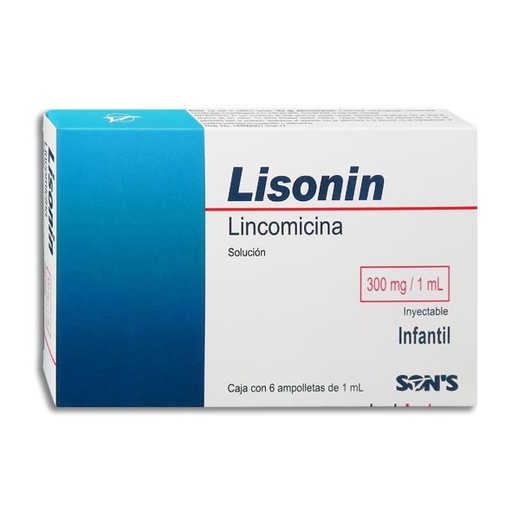 [7502001161610] LISONIN 300MG Solucion Inyectable c/6