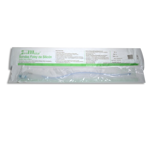 [7506022307460] SONDA FOLEY SILICON 2-V 12FR GLOBO 5 SENSIMEDICAL Pieza 1 Pieza