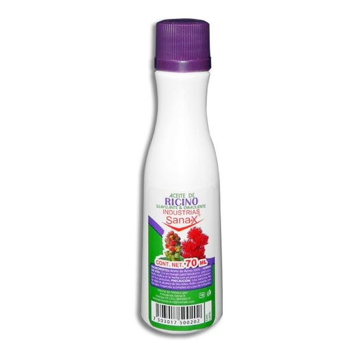 [7503017500202]  ACEITE DE RICINO SANAX Frasco 70 ml