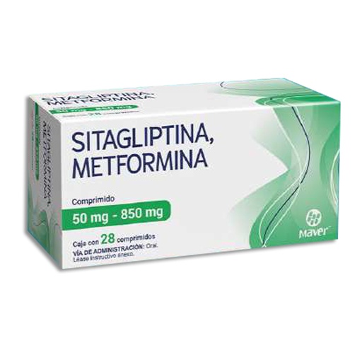 [7503045798039] SITAGLIPTINA, METFORMINA 50-850MG Comprimidos c/28