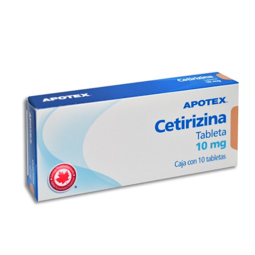 [7501277092314] CETIRIZINA APOTEX Tabletas c/10