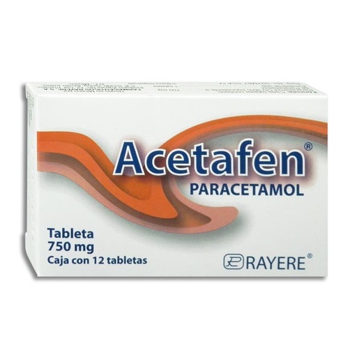 [7502003380149] ACETAFEN 750 Tabletas c/12