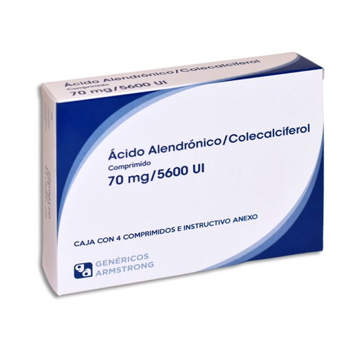 [7501089801975] ACIDO ALENDRONICO / COLECALCIFEROL ARMSTRONG Comprimidos c/4