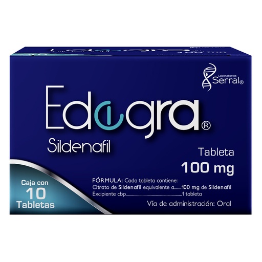 [7501258211345] EDEGRA 100MG Tabletas c/10