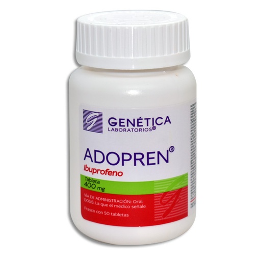 [7501842900693] ADOPREN 400 MG Tabletas c/50
