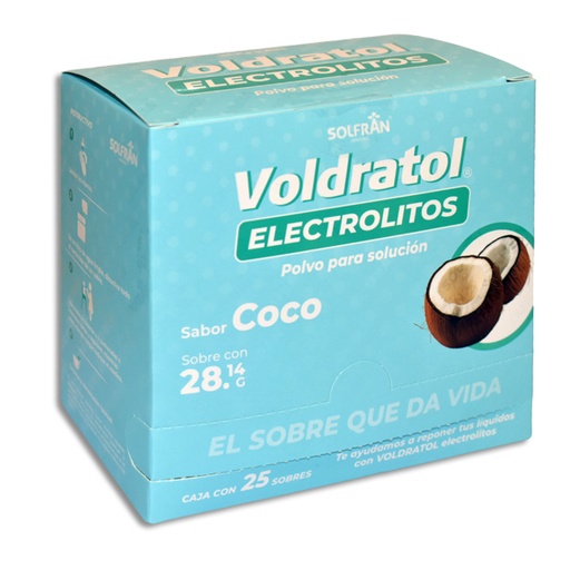 [7502274791989] VOLDRATOL COCO ELECTROLITOS Polvo en Sobres c/25