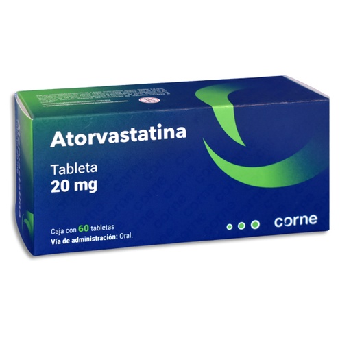 [7503044633119] ATORVASTATINA 20MG CORNE Tabletas c/60