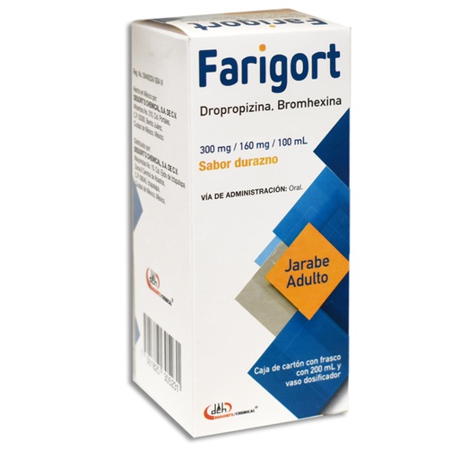 [7501825305231] FARIGORT ADULTO Jarabe 200 ml