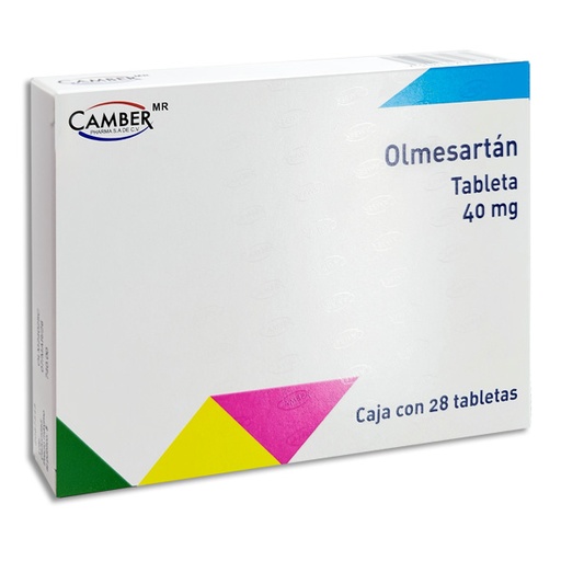 [7506442700780] OLMESARTAN 40MG CAMBER Tabletas c/28