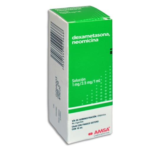 [7501349029668] DEXAMETASONA NEOMICINA AMSA Solucion Oftalmica 10 ml