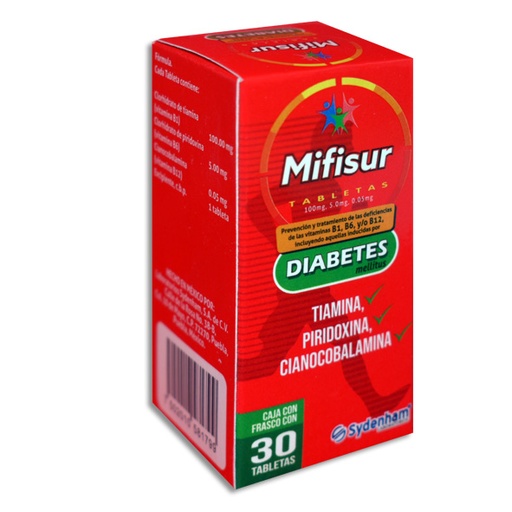 [7502010581799] MIFISUR DIABETES Tabletas c/30