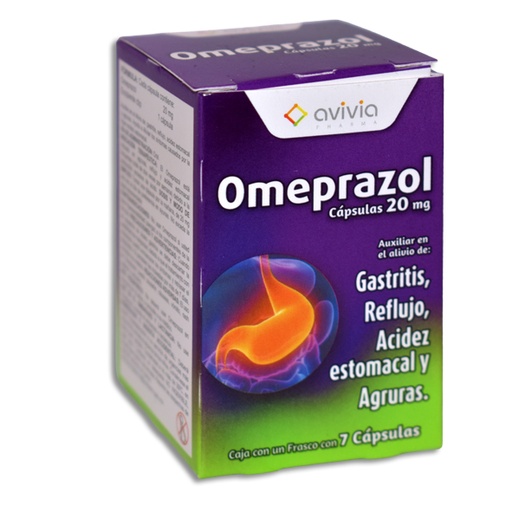 [7502216803992] OMEPRAZOL AVIVIA Capsulas c/7