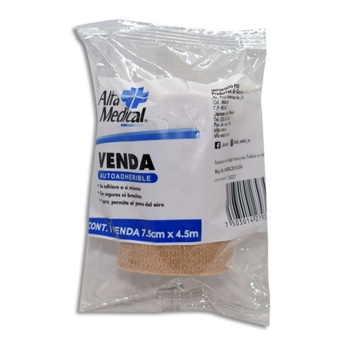 [7503014279347] VENDA AUTOADHERENTE 7.5CMX4.5MT Bolsa 1 Pieza