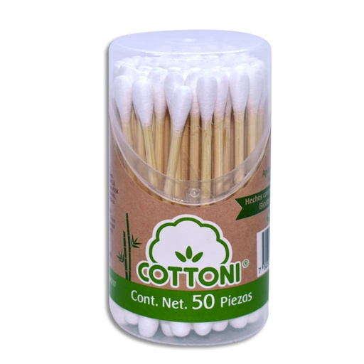 [7503014279750] APLICADORES DE ALGODON COTTONI Tarro c/50