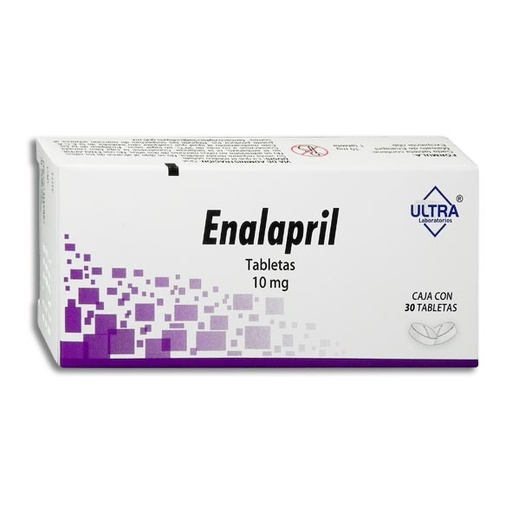 [7502216792845] ENALAPRIL ULTRA Tabletas c/30