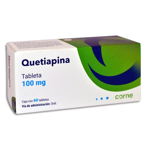 [7502242701125]  QUETIAPINA 100MG CORNE Tabletas c/60